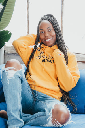 SUNNY DETROIT GOLDEN CHAMPION HOODIE