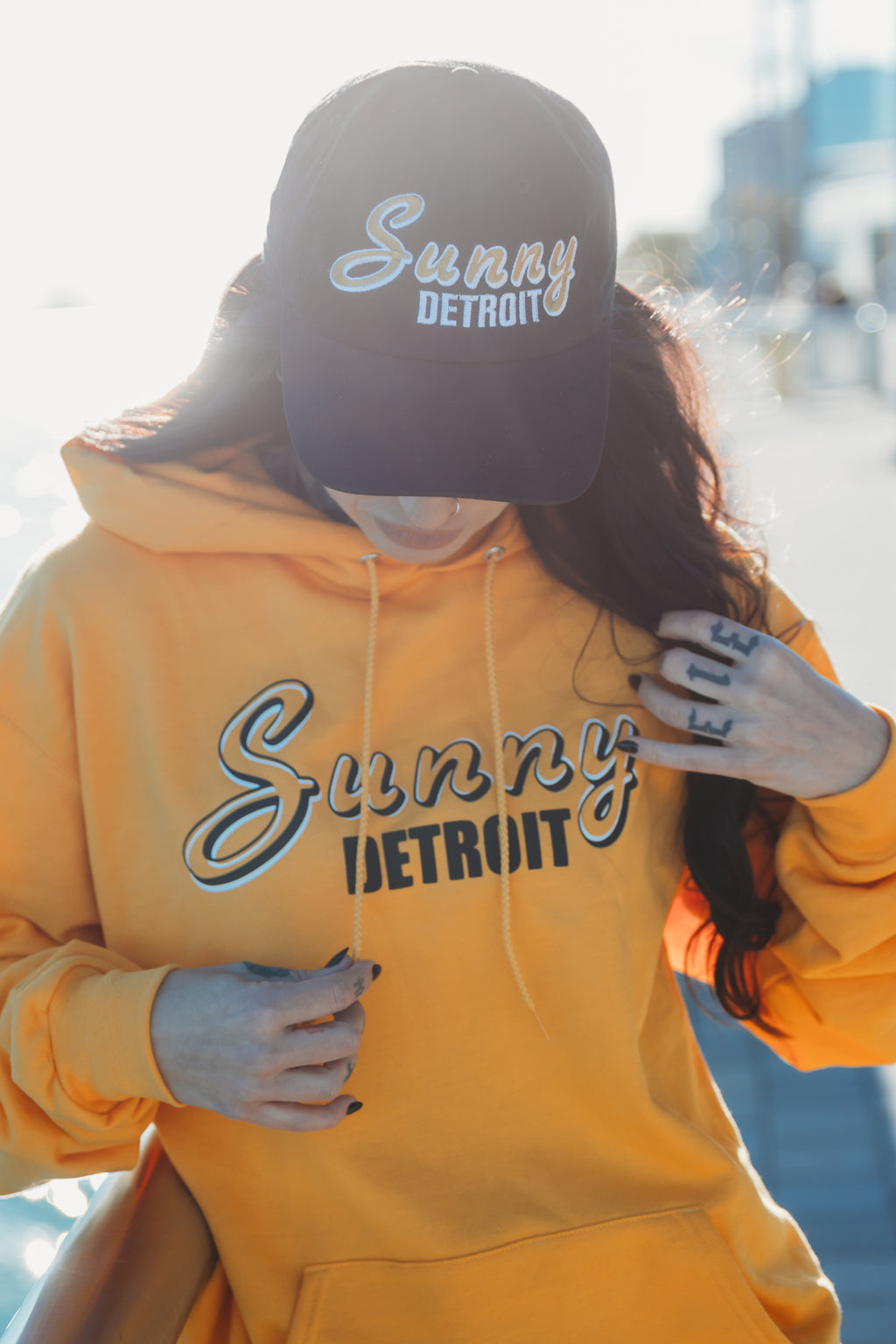 SUNNY DETROIT GOLDEN CHAMPION HOODIE