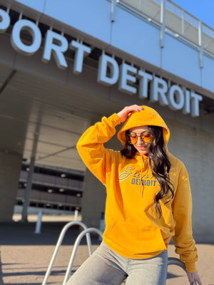 SUNNY DETROIT GOLDEN CHAMPION HOODIE